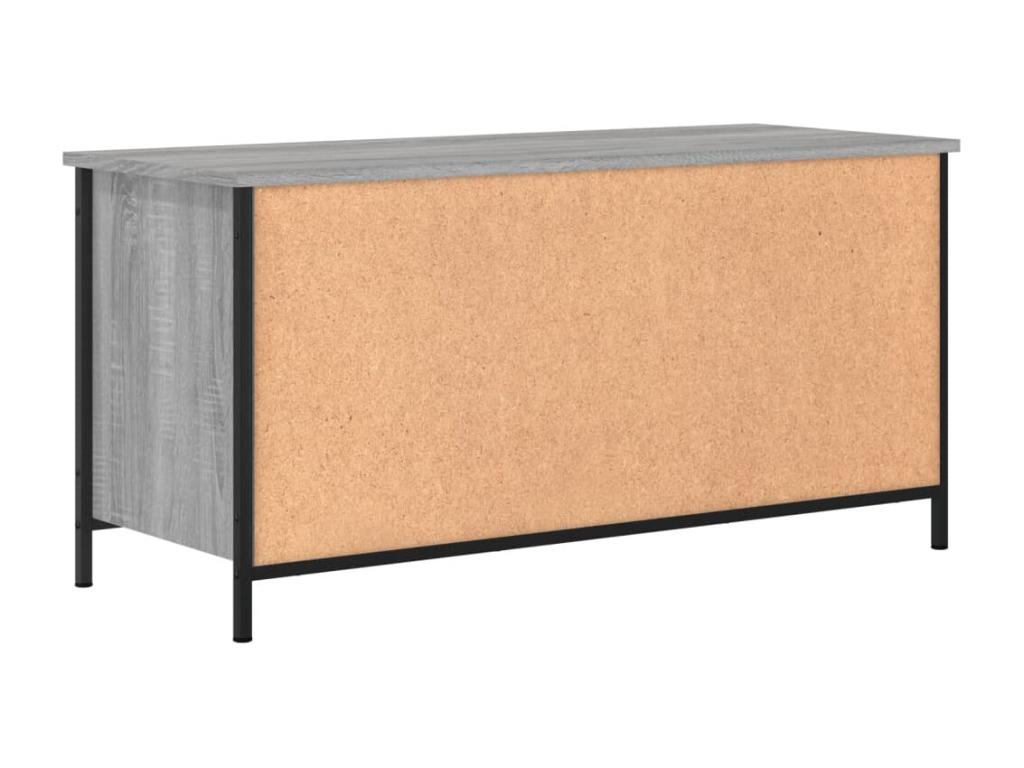 Gray Engineered Wood TV Stand, 100 x 40 x 50 cm