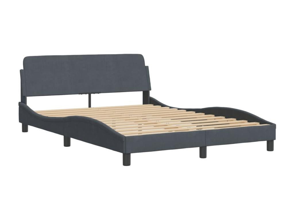 Gray Velvet Mattress, 140 x 200 cm