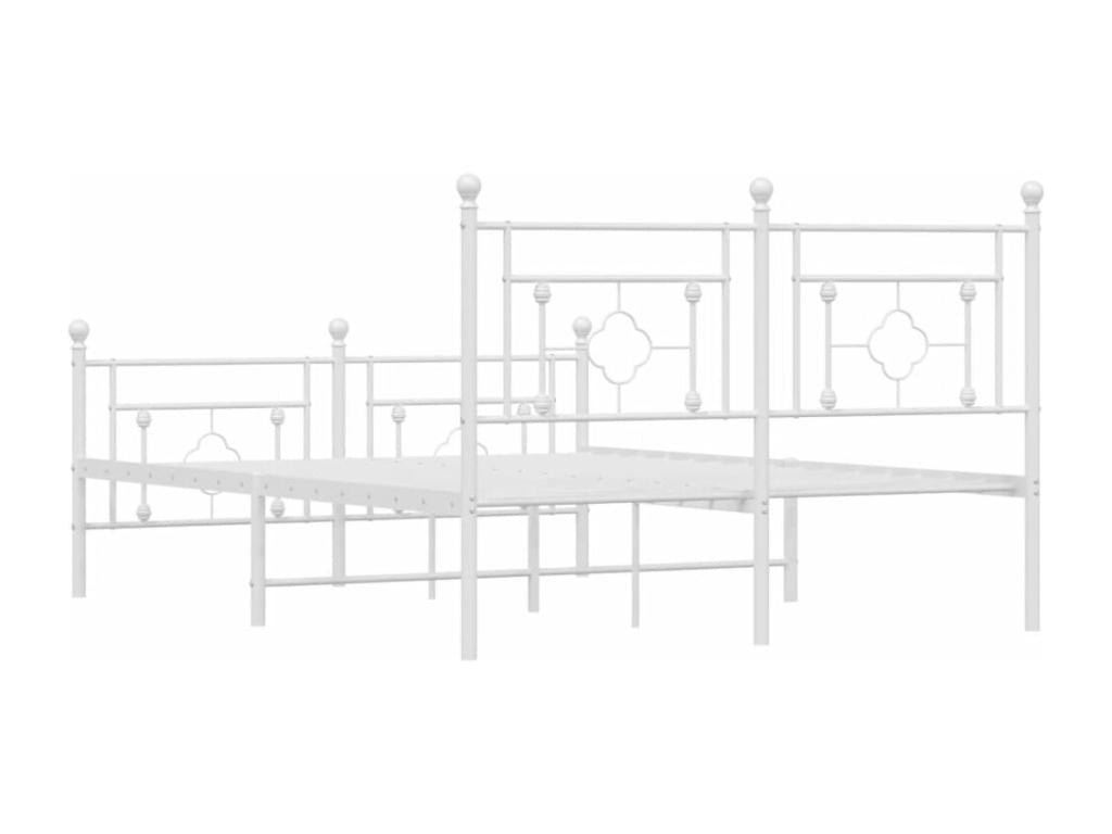 White Metal Headboard, 140 x 200 cm