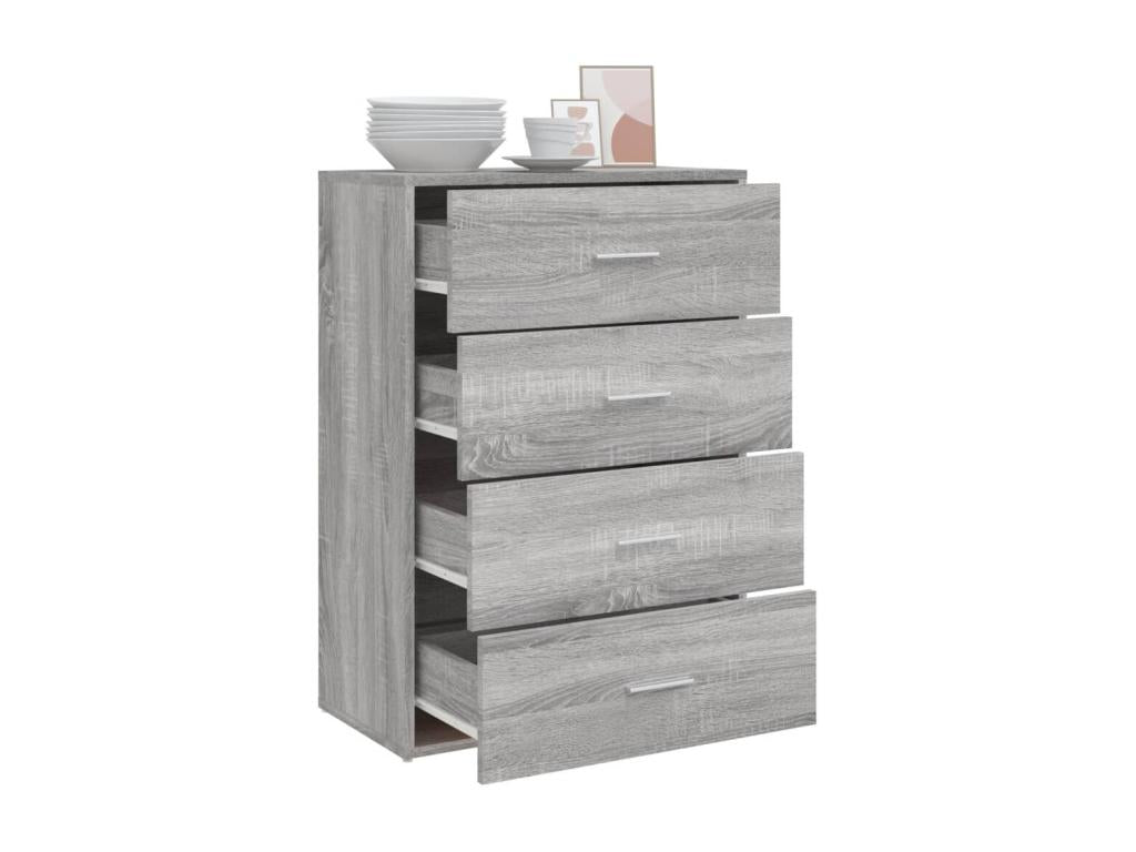 Gray Sideboard, 60 x 31 x 84 cm