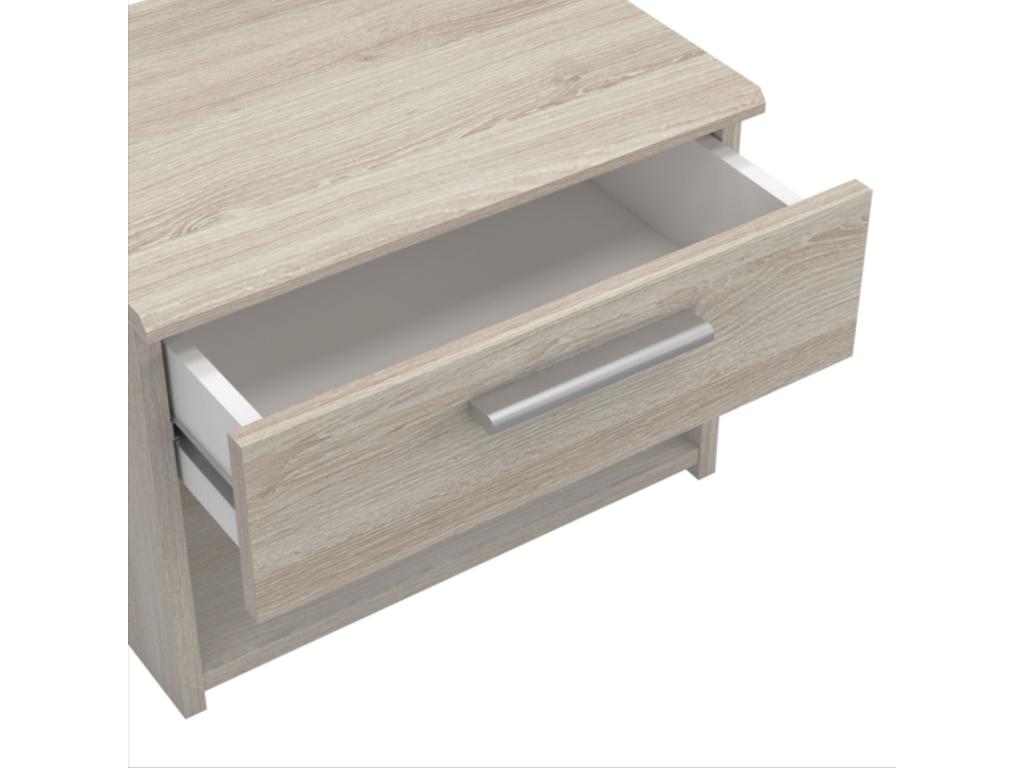 Natural Oak Wood Nightstand