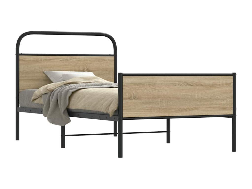 Brown Oak Wood Mattress, 100 x 190 cm