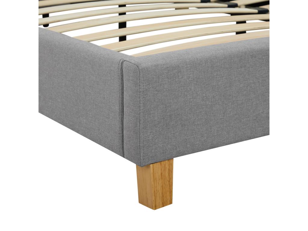 Gray Fabric Headboard, 160 x 200 cm