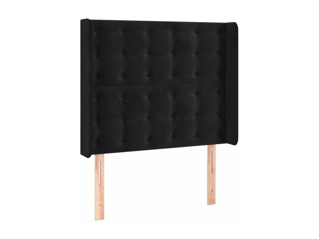 Black Velvet Headboard, 83 x 16 x 118 cm