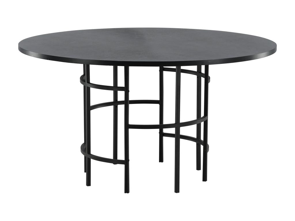 Black Dining Table, 140 x 140 x 74 cm