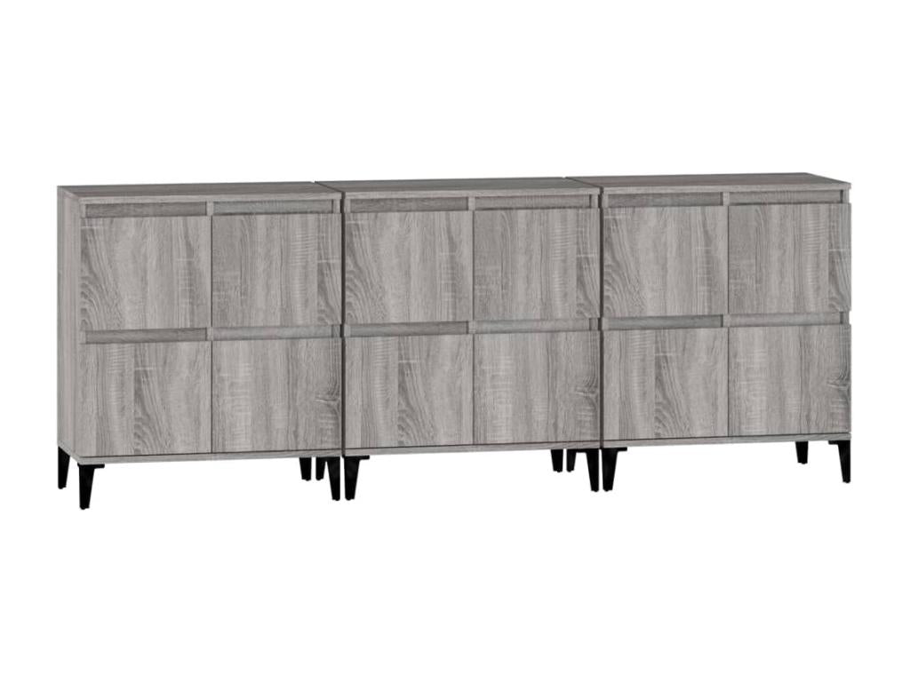 Gray Engineered Wood Sideboard, 60 x 35 x 70 cm - dlz1766579462788