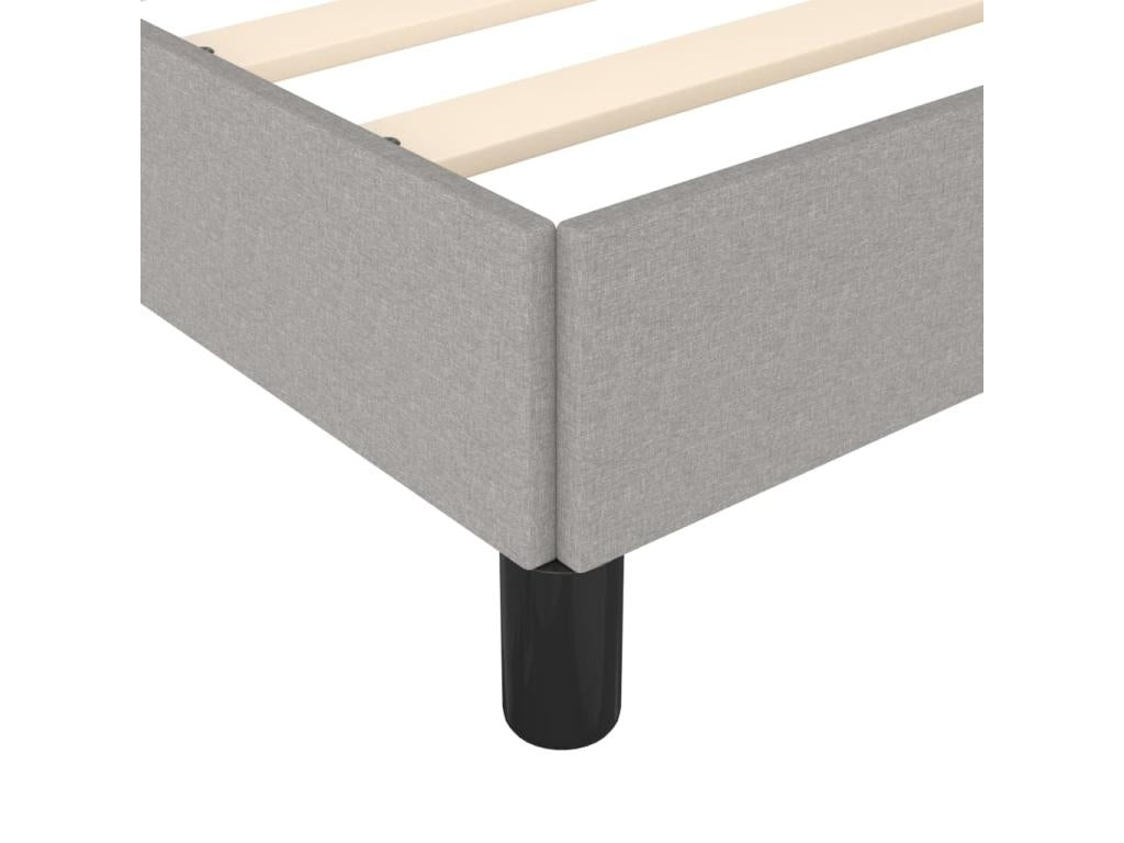 Gray Fabric Bed Frame, 100 x 200 cm