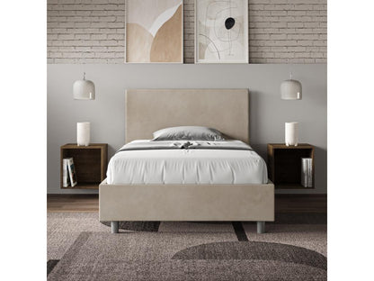 Beige Bed Frame, 120 x 200 cm