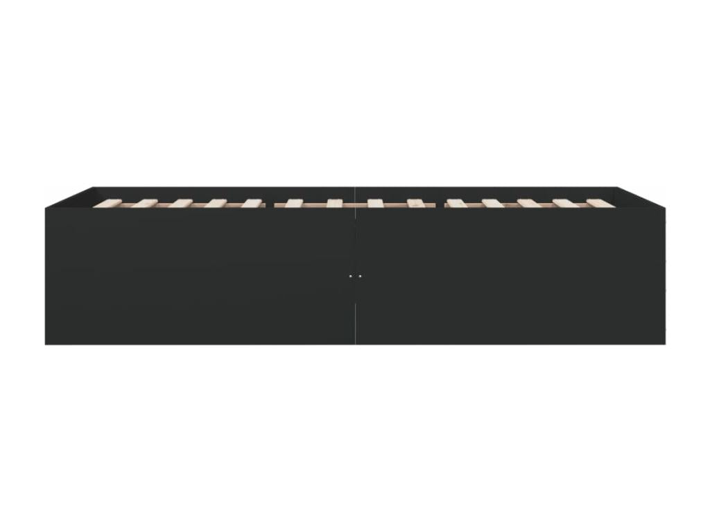 Black Engineered Wood Bed Frame, 75 x 190 cm