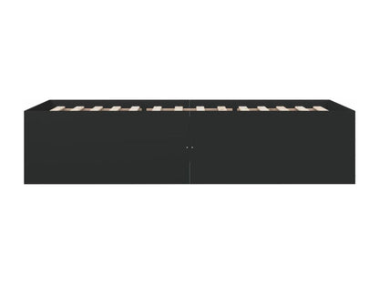 Black Engineered Wood Bed Frame, 75 x 190 cm