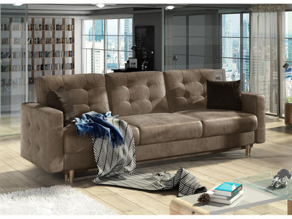 Brown Velvet Sofa Bed