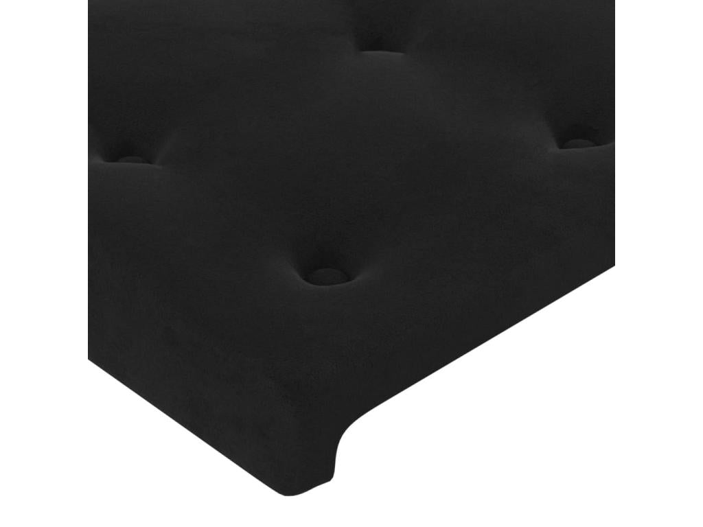 Black Velvet Headboard, 90 x 5 x 78 cm