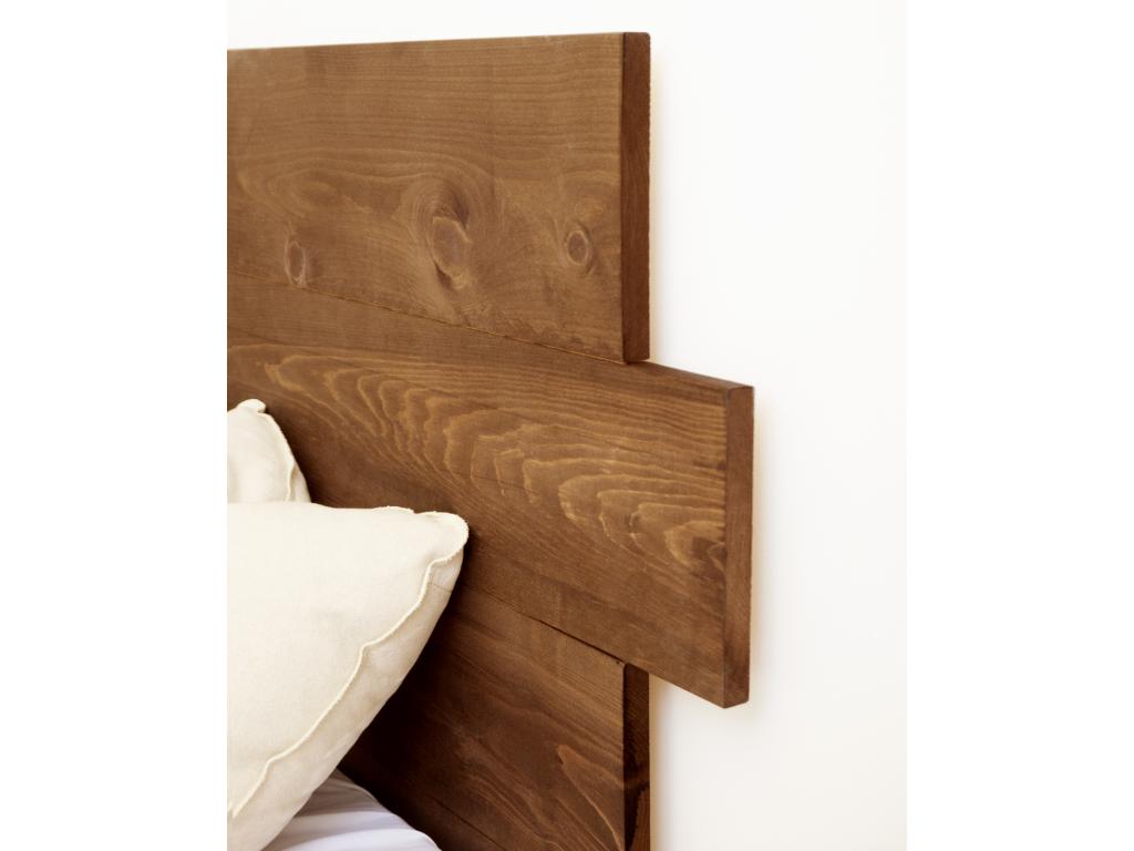 Brown Pine Wood Headboard, 200 x 80 cm