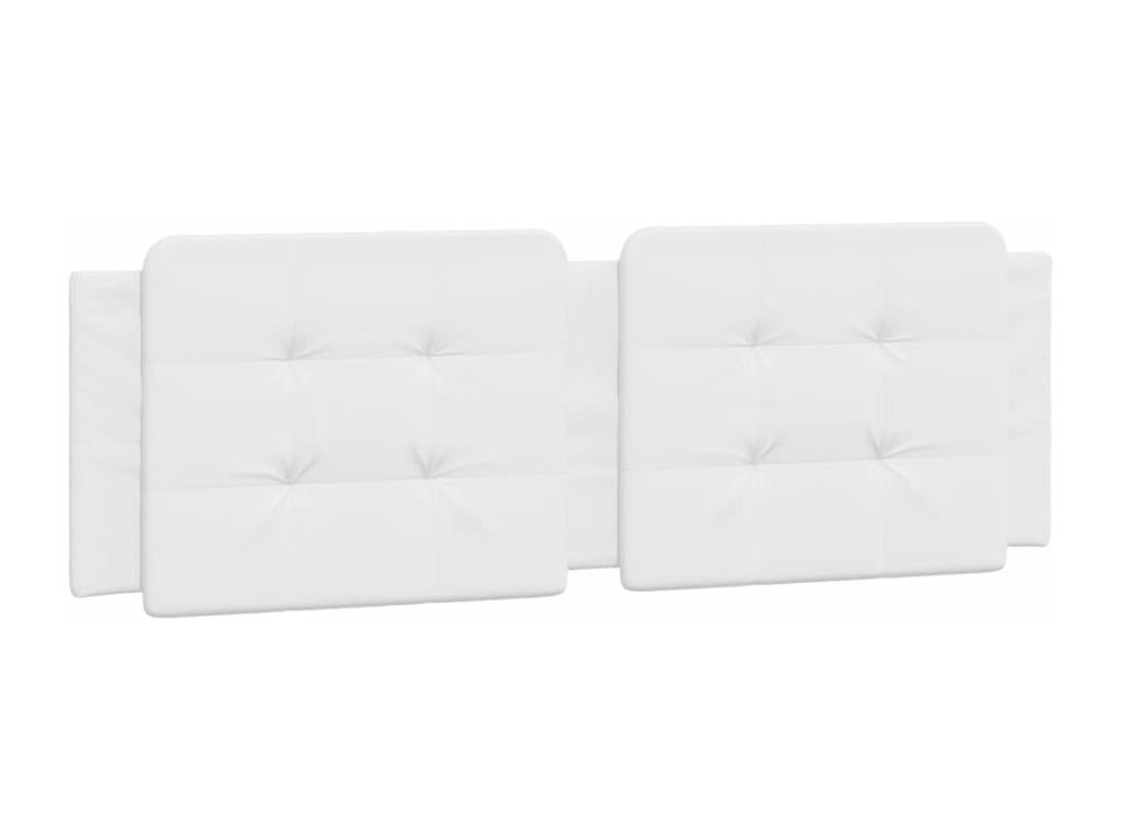 White Faux Leather Headboard