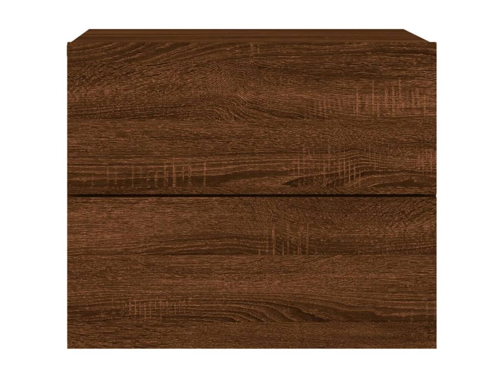 Brown Oak Wood Nightstand