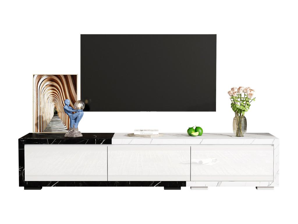 Black Marble TV Stand