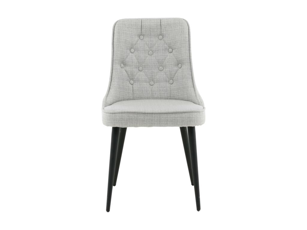 Gray Velvet Chair, 50 x 66 x 89 cm