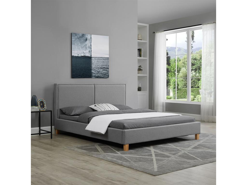 Gray Fabric Headboard, 160 x 200 cm