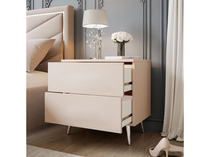 Beige Nightstand