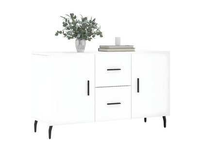 White Engineered Wood Sideboard, 100 x 36 x 60 cm