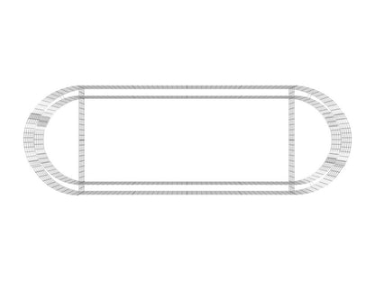 Iron Bed Frame, 300 x 100 x 50 cm