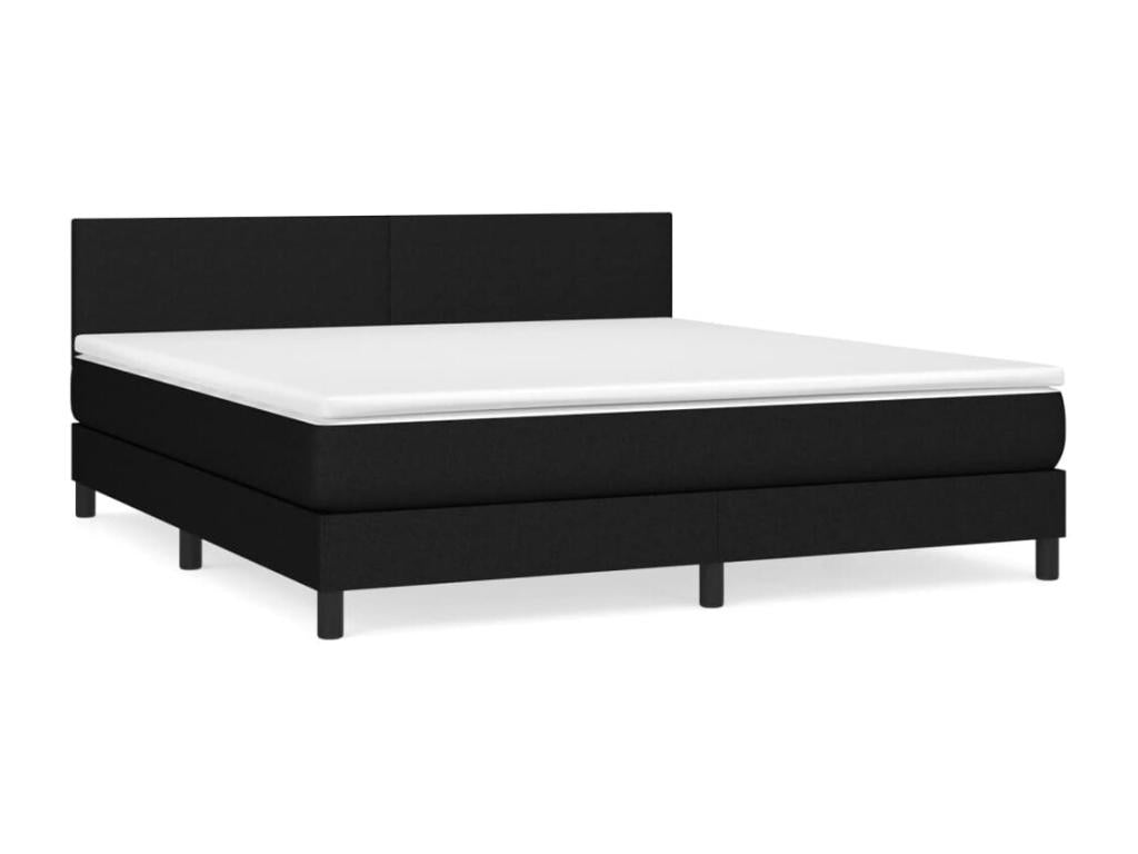 Black Fabric Mattress, 160 x 200 cm