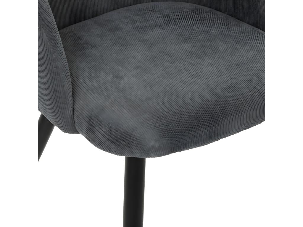 Gray Velvet Accent Chair