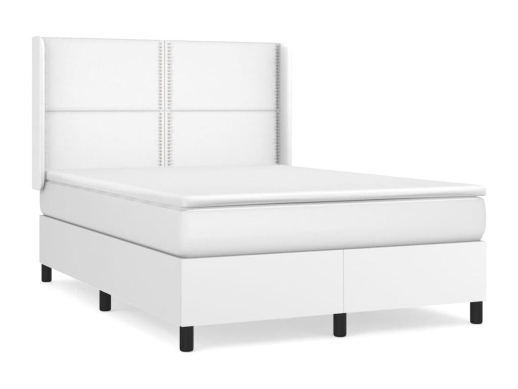 White Faux Leather Mattress, 140 x 190 cm