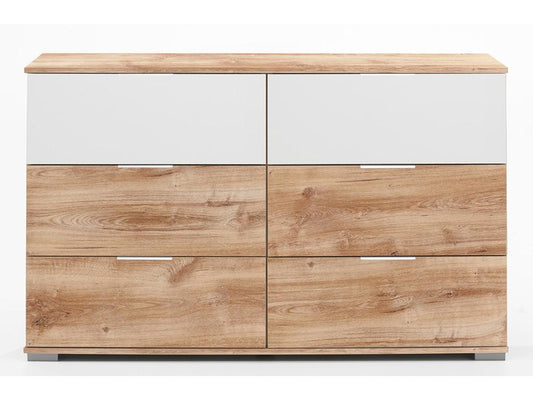 White Oak Wood Dresser, 130 x 83 x 41 cm