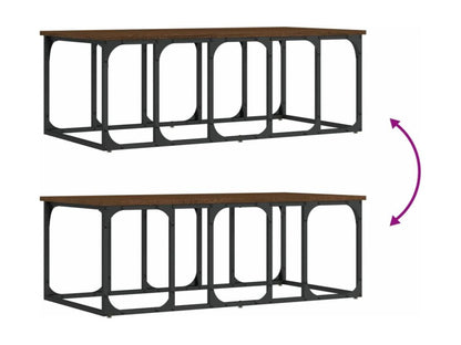 Brown Engineered Wood Coffee Table, 100 x 50 x 35.5 cm