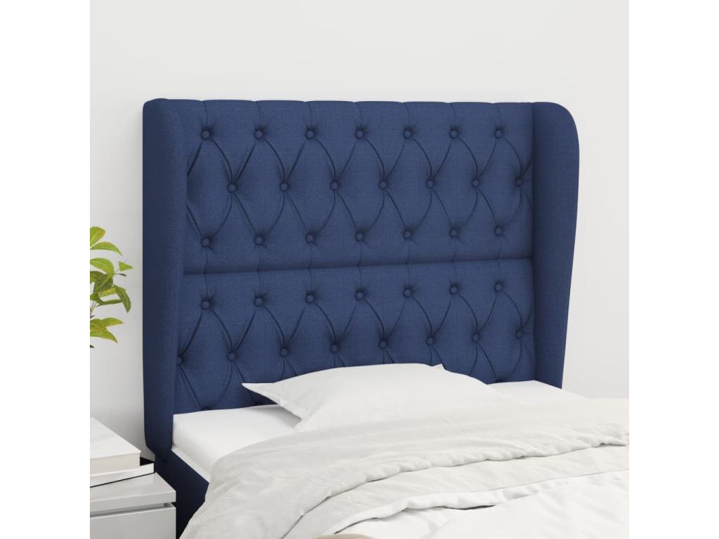 Blue Fabric Headboard, 93 x 23 x 118 cm