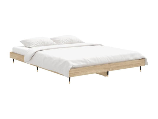 Brown Oak Wood Mattress, 135 x 190 cm