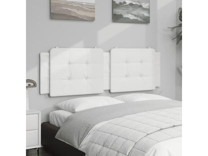 White Faux Leather Headboard