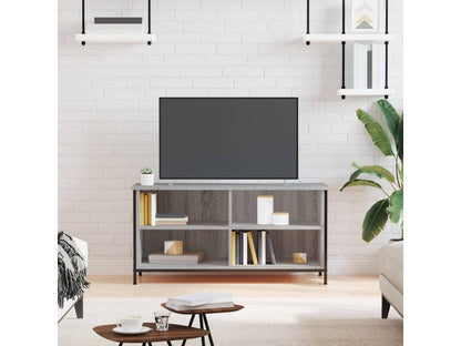 Gray Engineered Wood TV Stand, 100 x 40 x 50 cm