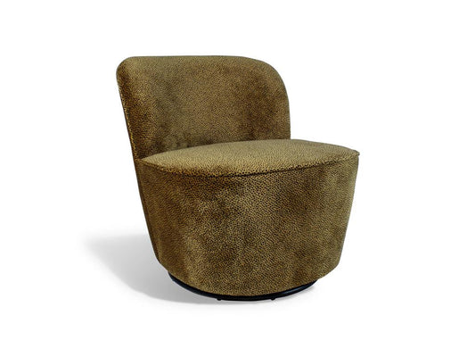 Brown Velvet Accent Chair, 61 x 70 x 73 cm