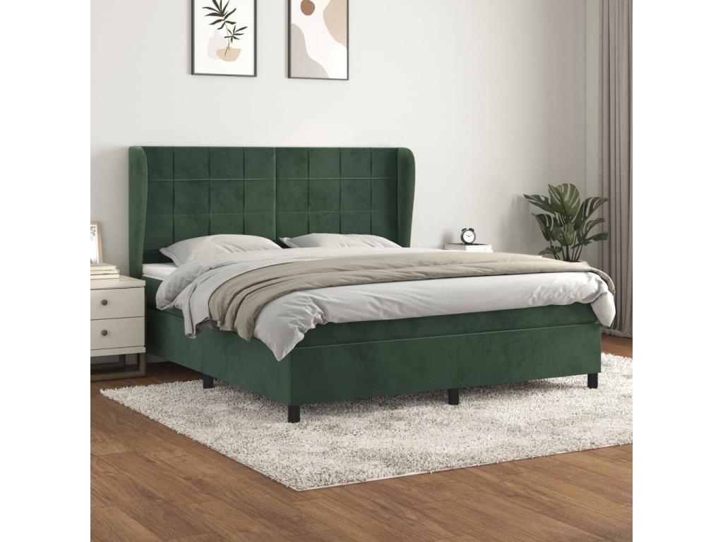 Green Velvet Mattress, 160 x 200 cm