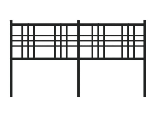 Black Metal Headboard