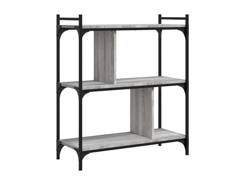 Gray Engineered Wood Bookcase, 76 x 32 x 88 cm