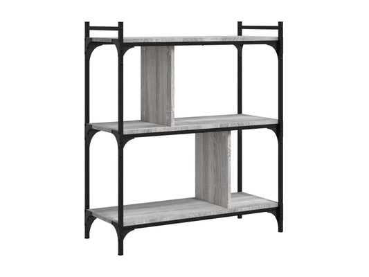 Gray Engineered Wood Bookcase, 76 x 32 x 88 cm