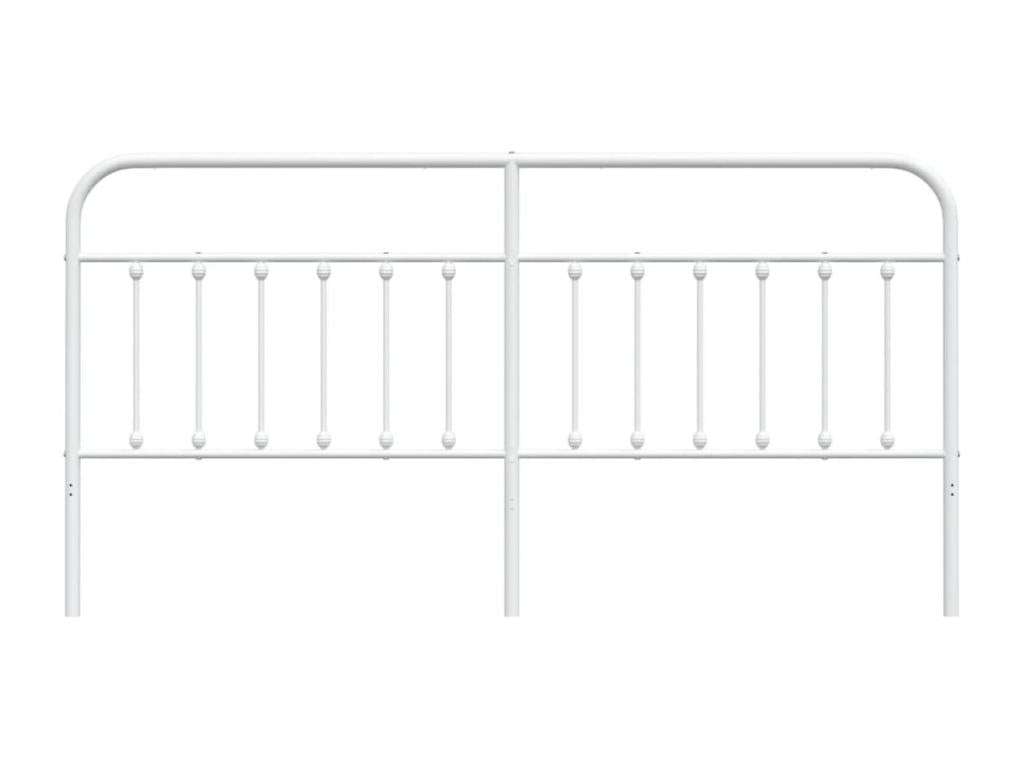 White Metal Headboard
