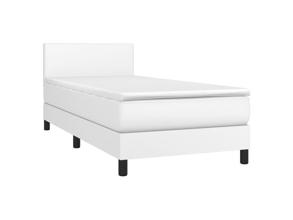White Faux Leather Mattress, 80 x 200 cm