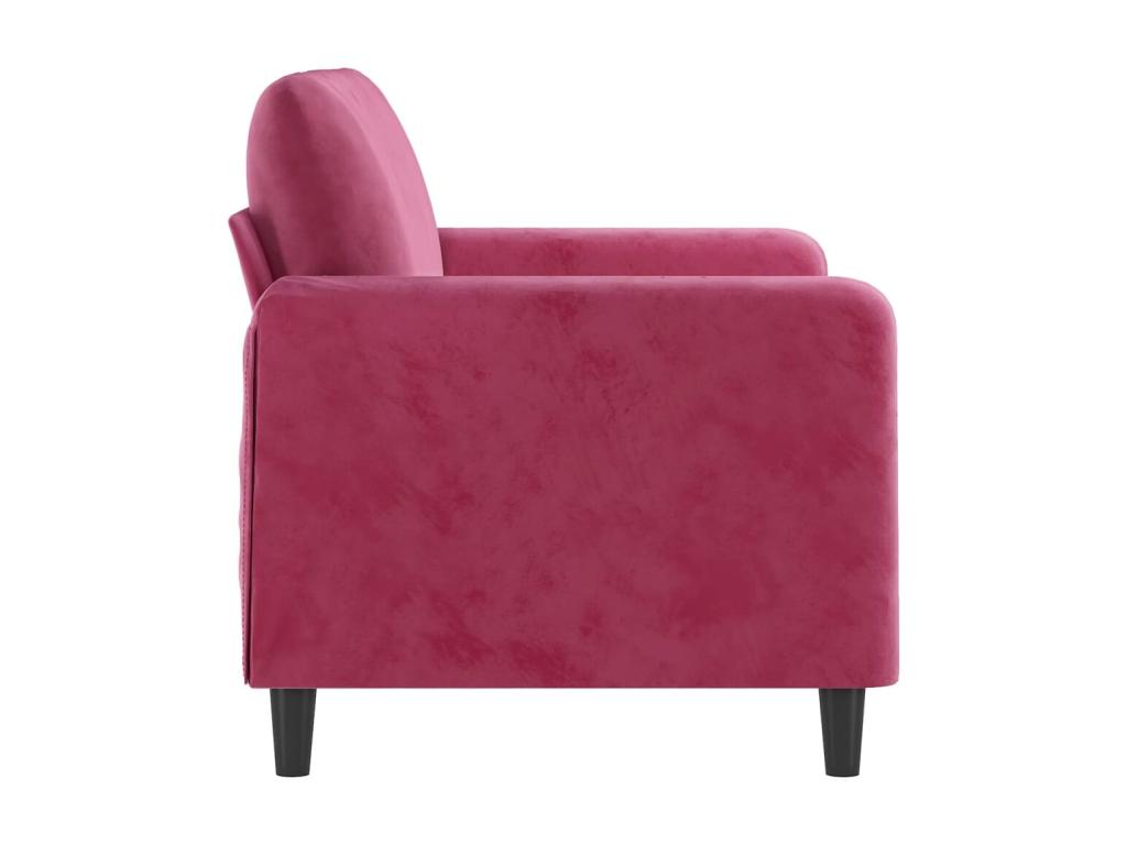 Red Velvet Sofa