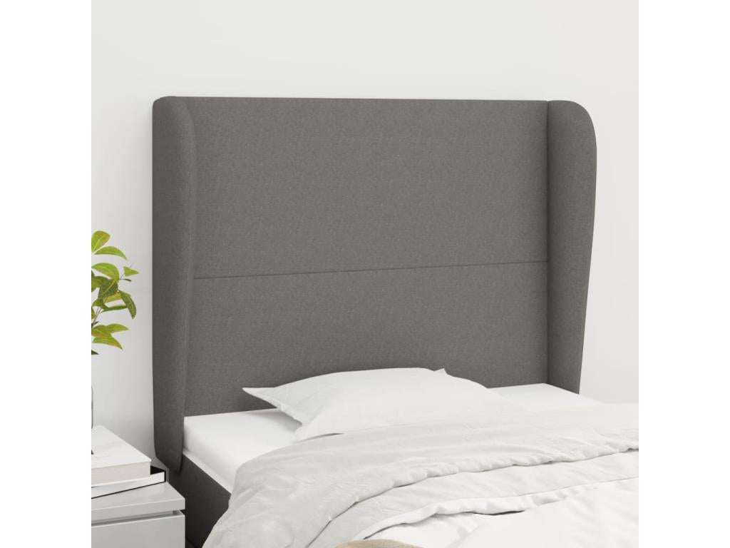 Gray Fabric Headboard, 103 x 23 x 118 cm