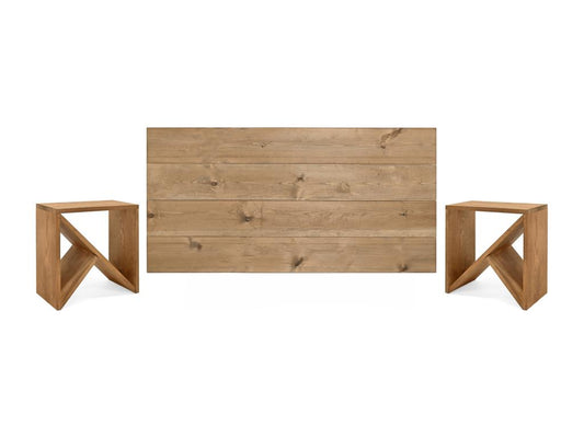 Brown Headboard Set, 140 x 80 cm