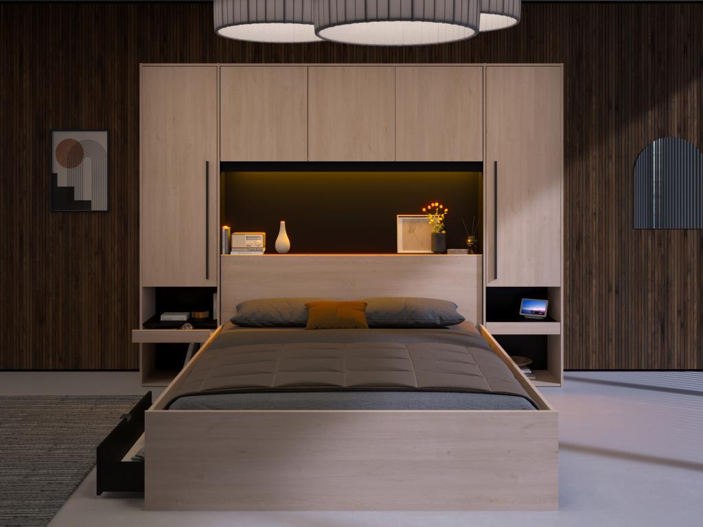 Black Bed Frame, 160 x 200 cm