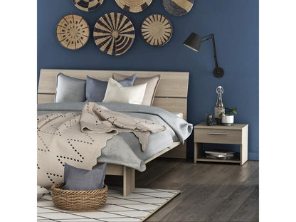 Natural Oak Wood Nightstand