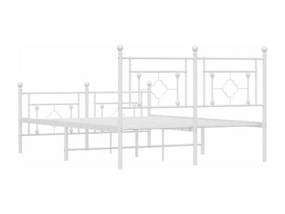 White Metal Headboard, 140 x 200 cm