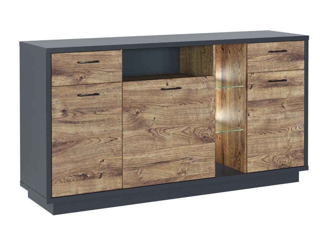 Natural Oak Wood Sideboard - dlz1766579476688