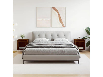 Brown Oak Wood Nightstand, 40 x 35 x 50 cm