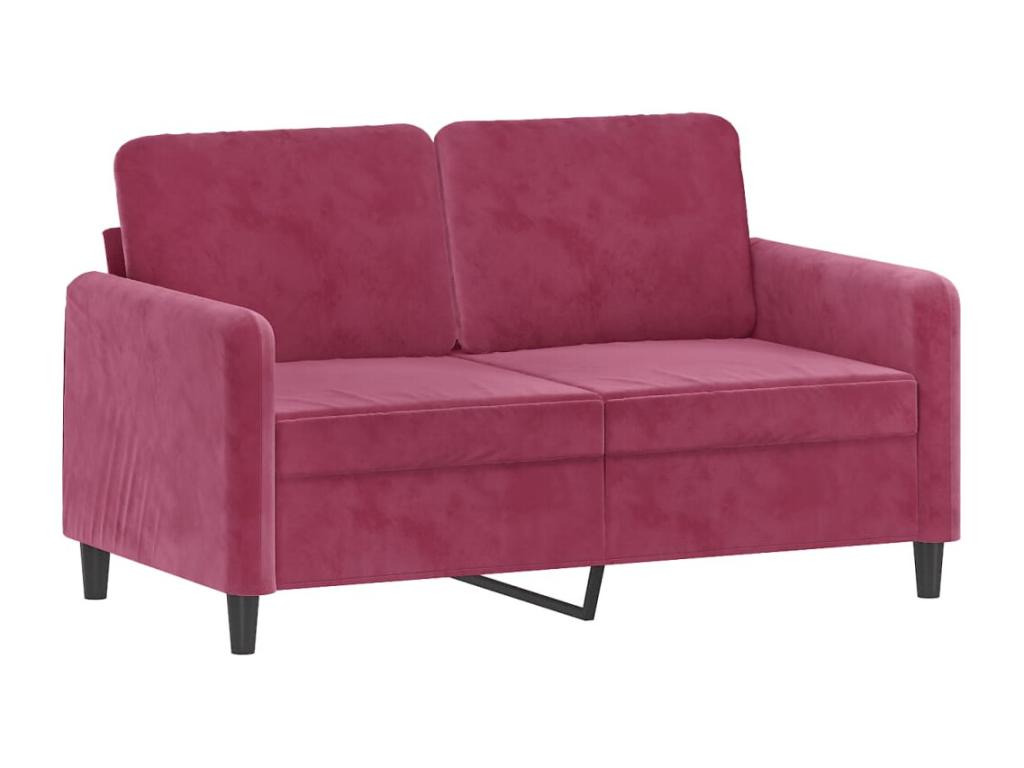 Red Velvet Sofa